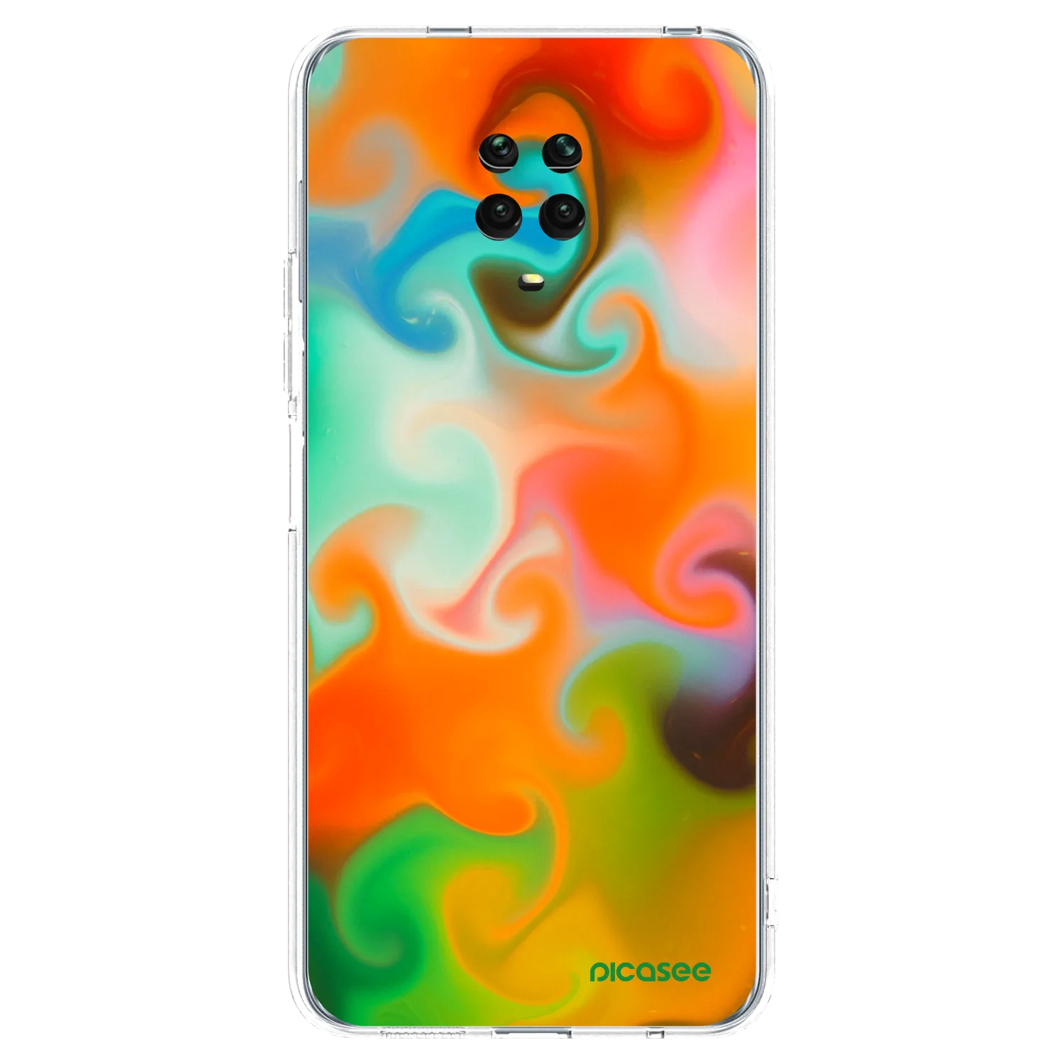 Picasee silikonowe przeźroczyste etui na Xiaomi Redmi Note 9 Pro - Juice