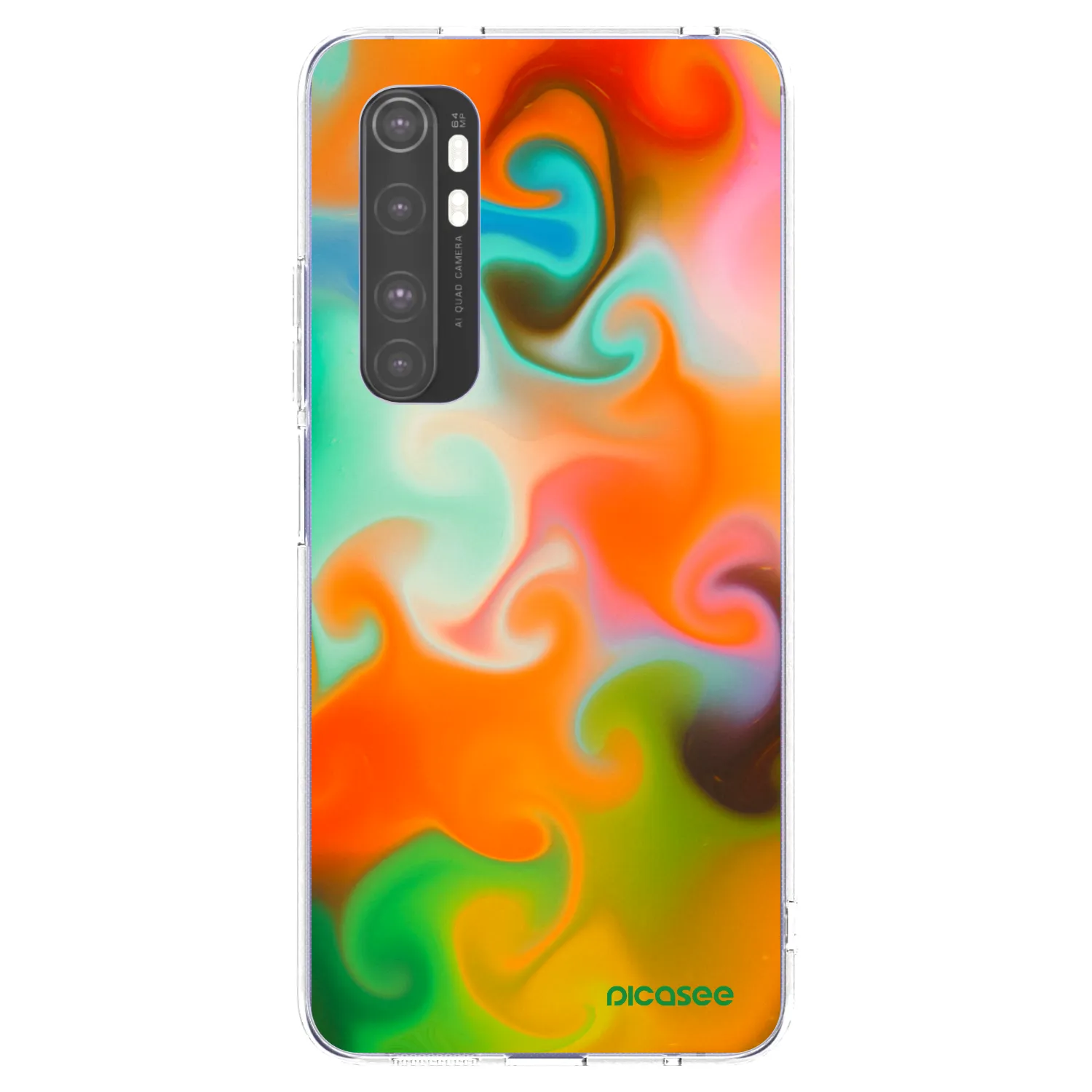 Picasee silikonowe przeźroczyste etui na Xiaomi Mi Note 10 Lite - Juice