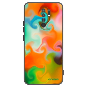 Picasee silikonowe czarne etui na Xiaomi Redmi 9 - Juice