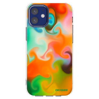 Picasee silikonowe przeźroczyste etui na Apple iPhone 12 mini - Juice