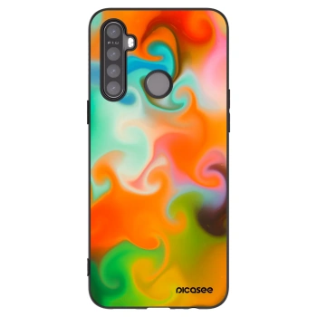 Picasee silikonowe czarne etui na Realme 5 - Juice