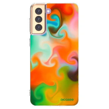 Picasee silikonowe przeźroczyste etui na Samsung Galaxy S21+ 5G G996F - Juice