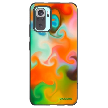 Picasee silikonowe czarne etui na Xiaomi Redmi Note 10 Pro - Juice