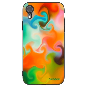 Picasee silikonowe czarne etui na Apple iPhone XR - Juice