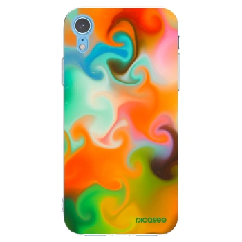 Picasee silikonowe przeźroczyste etui na Apple iPhone XR - Juice