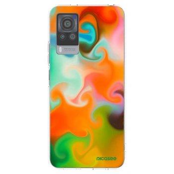 Picasee silikonowe przeźroczyste etui na Vivo X60 Pro 5G - Juice