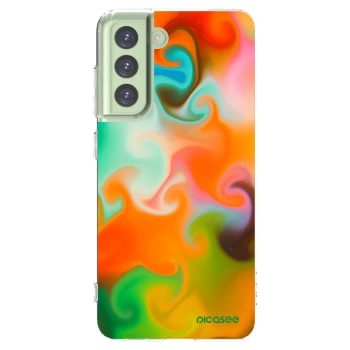 Picasee silikonowe przeźroczyste etui na Samsung Galaxy S21 FE 5G - Juice