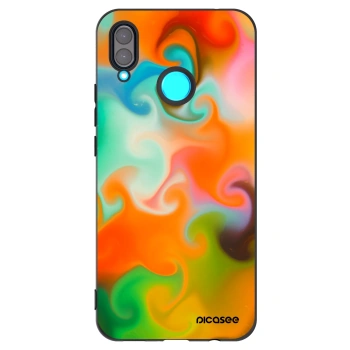 Picasee silikonowe czarne etui na Huawei Nova 3 - Juice