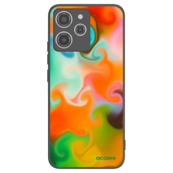 Picasee silikonowe czarne etui na Xiaomi Redmi 12 4G - Juice