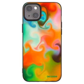 Picasee silikonowe czarne etui na Apple iPhone 15 Plus - Juice