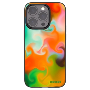 Picasee silikonowe czarne etui na Apple iPhone 15 Pro - Juice