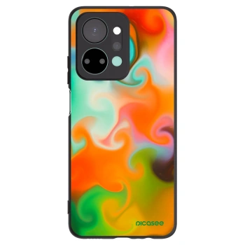 Picasee silikonowe czarne etui na Honor X7a - Juice