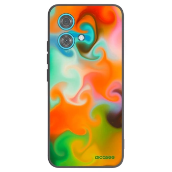 Picasee silikonowe czarne etui na Motorola Edge 40 Neo - Juice