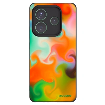 Picasee silikonowe czarne etui na Xiaomi Redmi Note 14 5G - Juice
