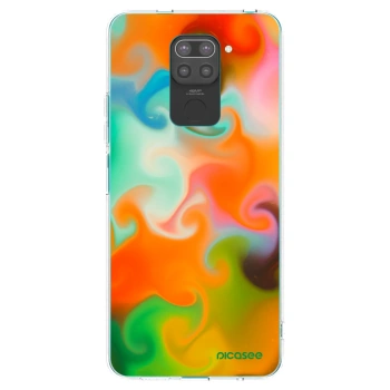 Picasee silikonowe czarne etui na Xiaomi Redmi Note 9 - Juice