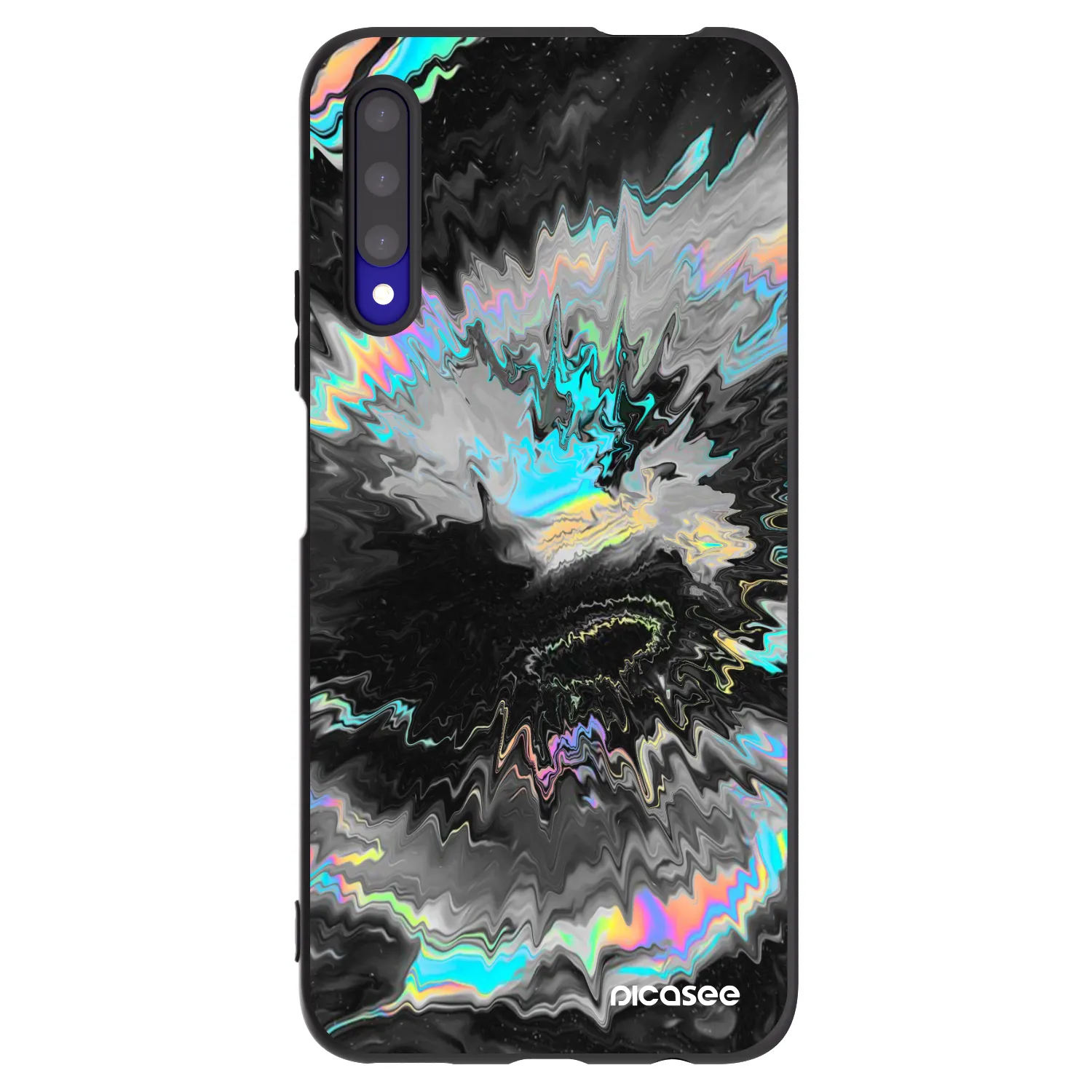 Picasee silikonowe czarne etui na Honor 9X Pro - Magnetic