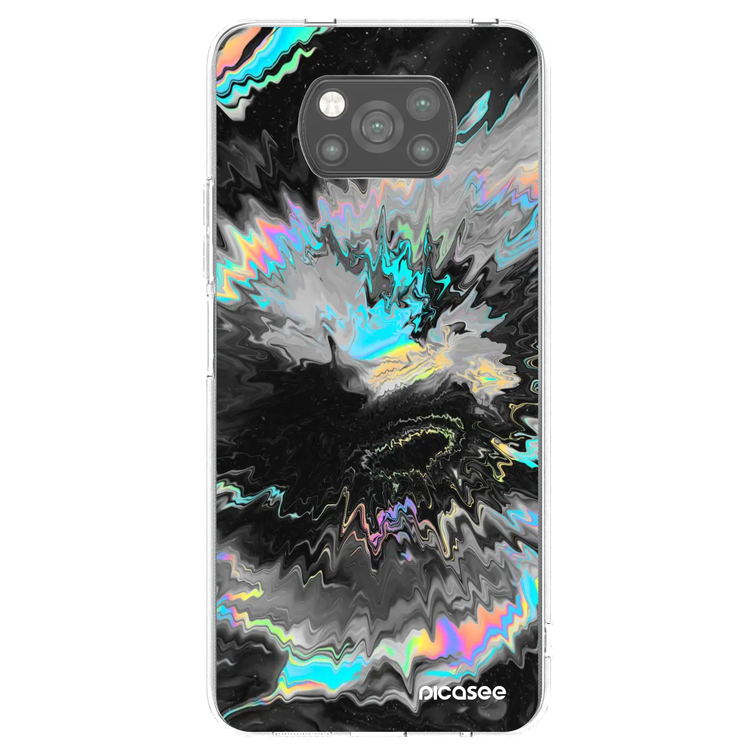 Picasee silikonowe czarne etui na Xiaomi Poco X3 - Magnetic