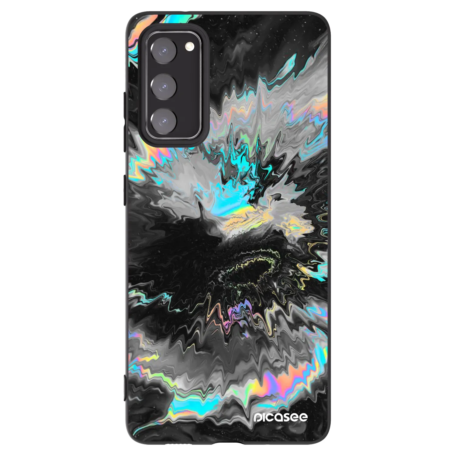 Picasee silikonowe czarne etui na Samsung Galaxy S20 FE - Magnetic