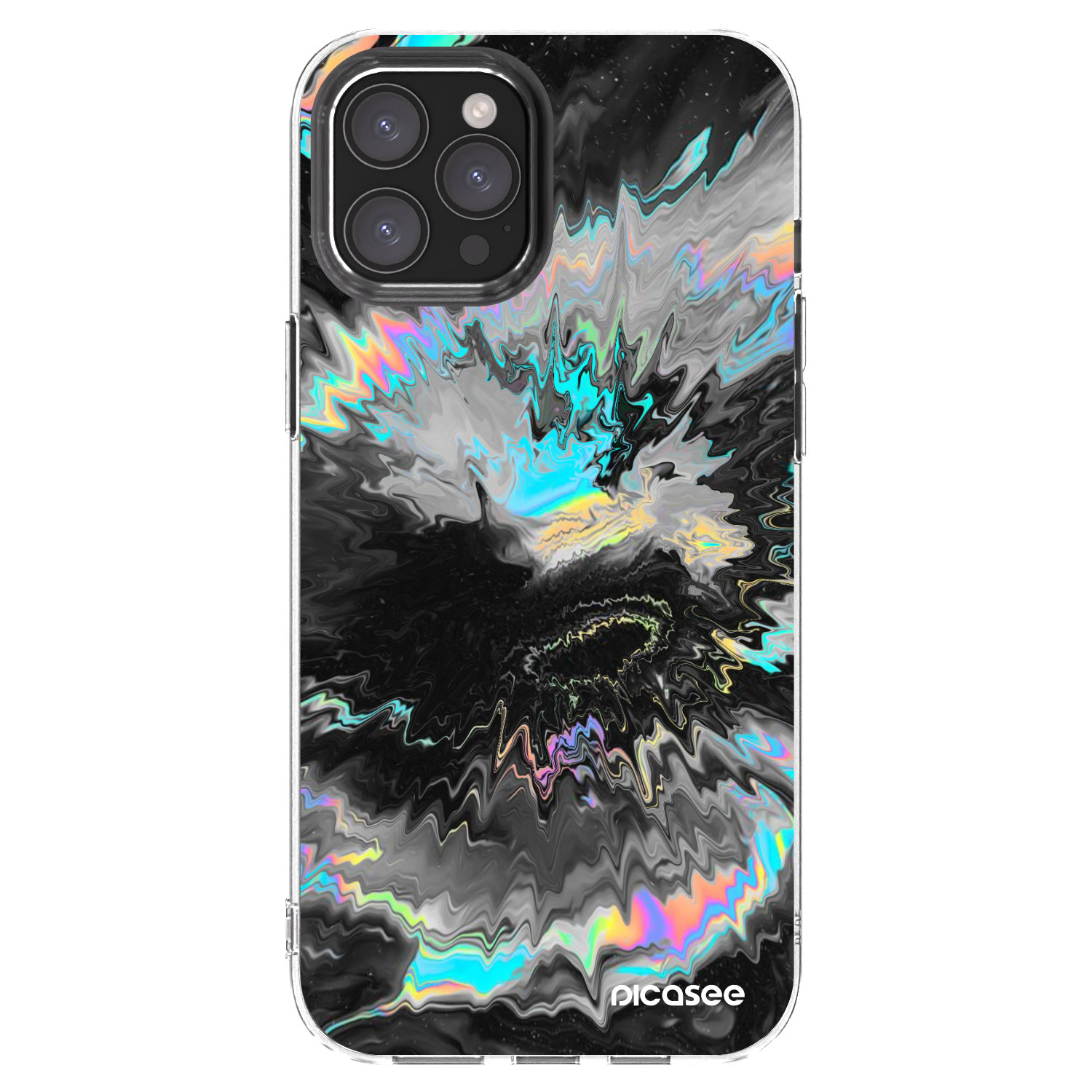 Picasee silikonowe przeźroczyste etui na Apple iPhone 12 Pro Max - Magnetic