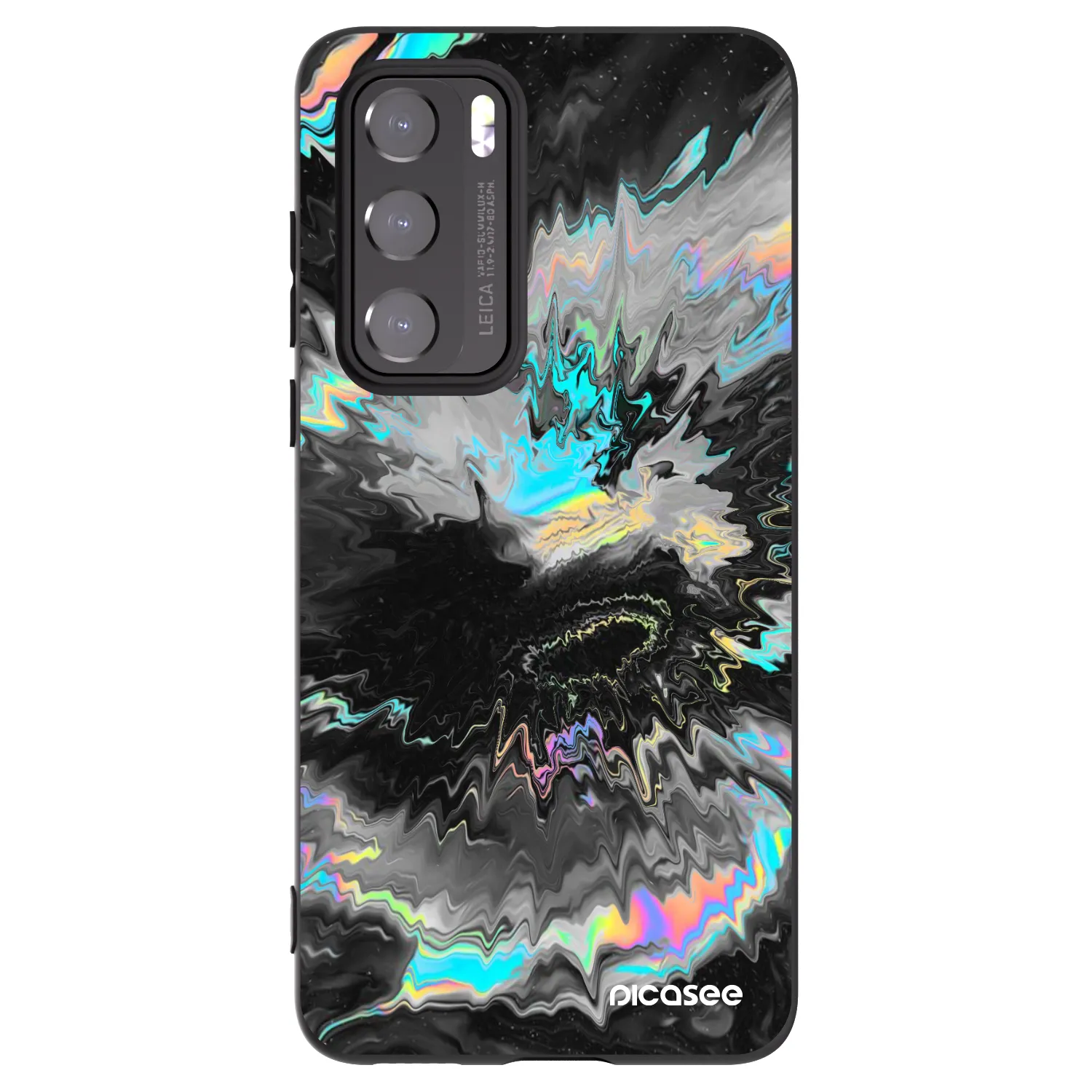 Picasee silikonowe czarne etui na Huawei P40 - Magnetic