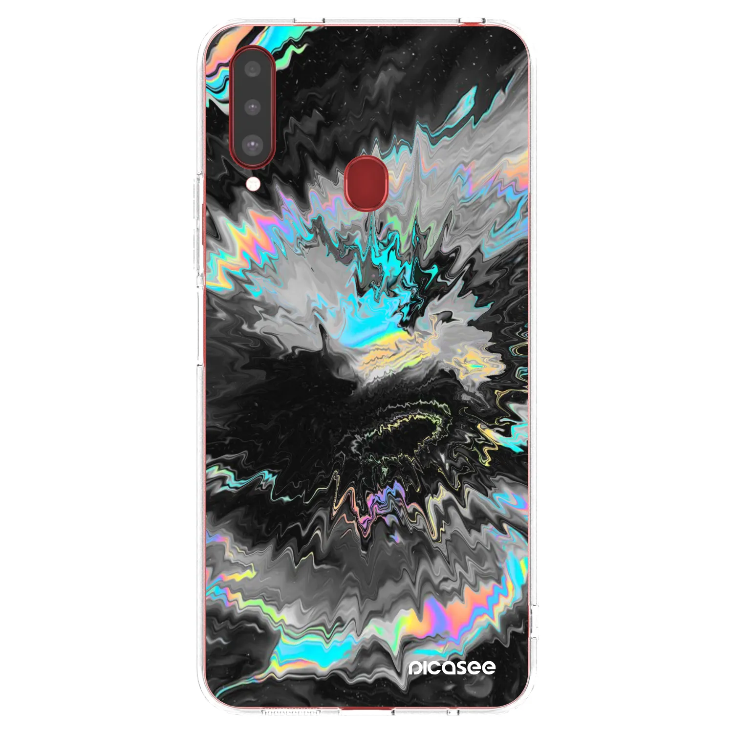 Picasee silikonowe przeźroczyste etui na Samsung Galaxy A20s - Magnetic