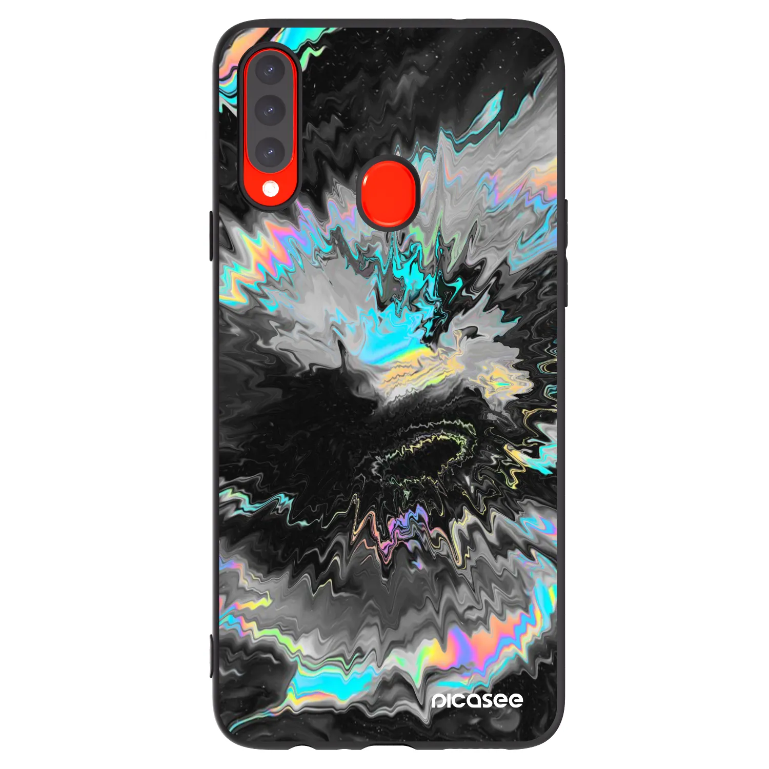 Picasee silikonowe czarne etui na Samsung Galaxy A20s - Magnetic