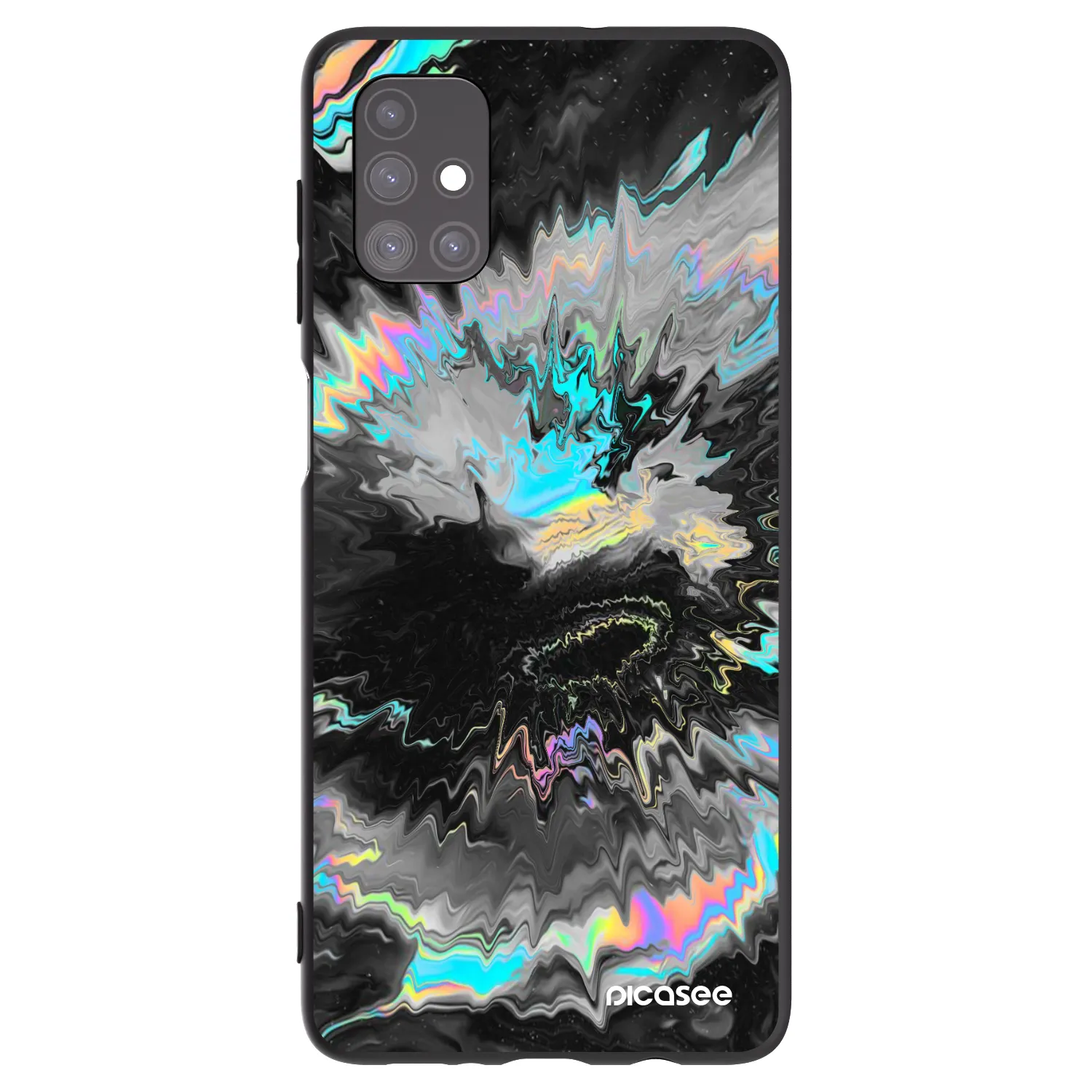 Picasee silikonowe czarne etui na Samsung Galaxy M51 M515F - Magnetic