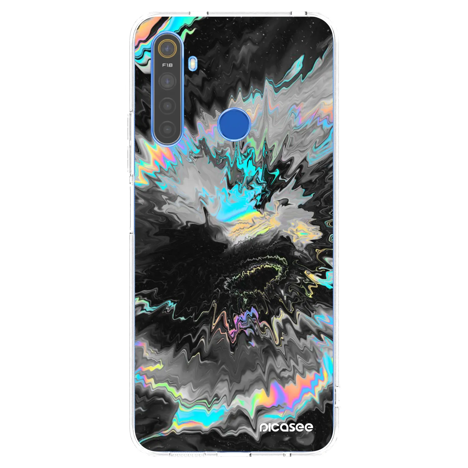 Picasee silikonowe przeźroczyste etui na Realme 5 - Magnetic