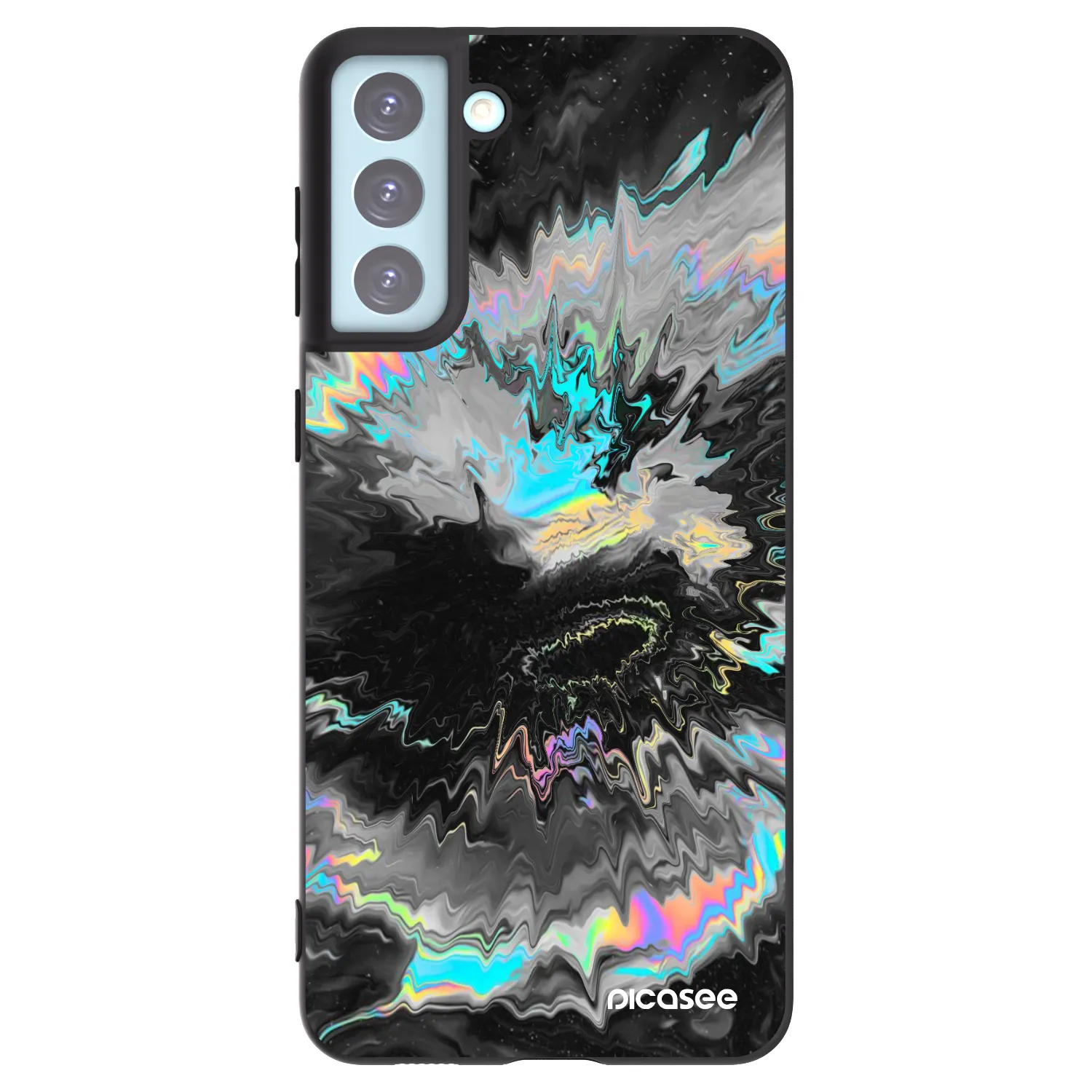 Picasee silikonowe czarne etui na Samsung Galaxy S21+ 5G G996F - Magnetic