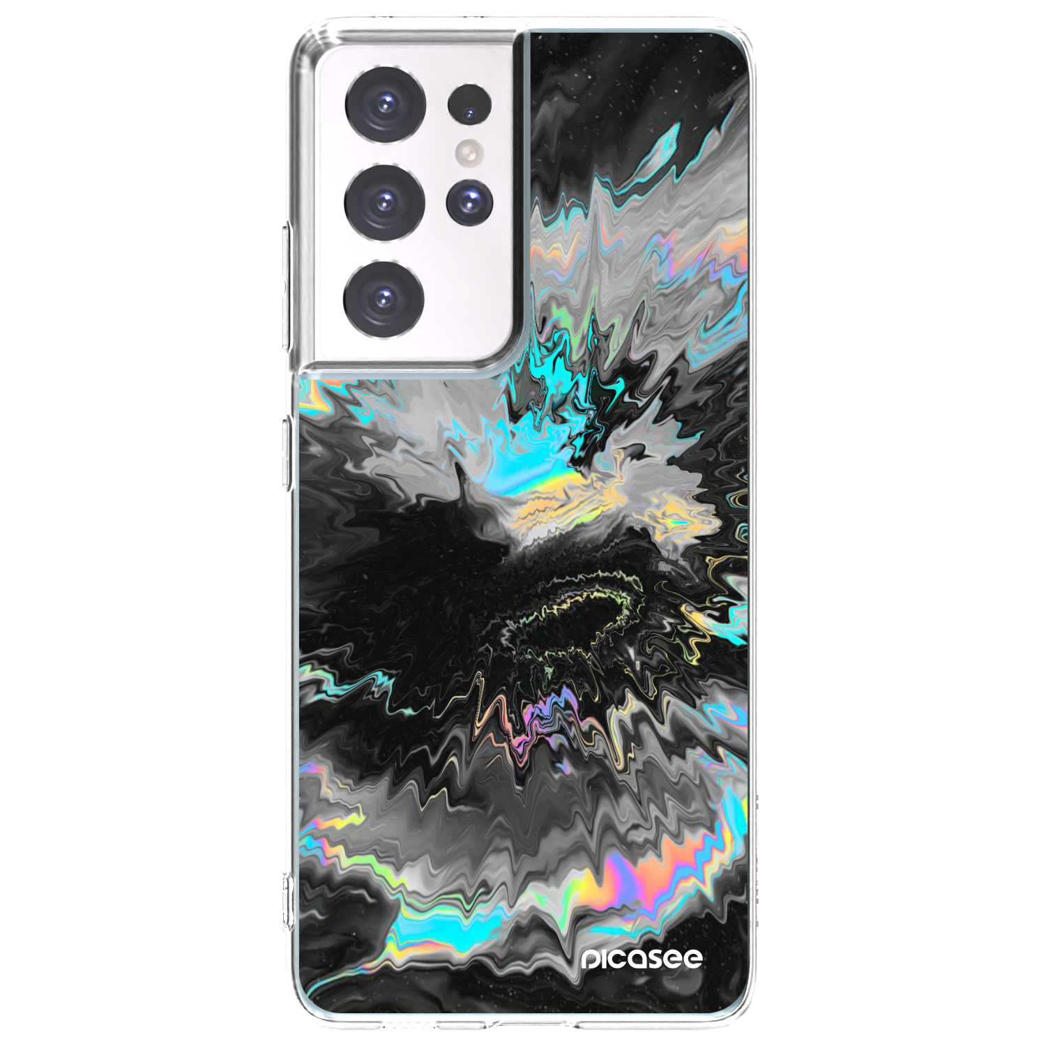 Picasee silikonowe przeźroczyste etui na Samsung Galaxy S21 Ultra 5G G998B - Magnetic