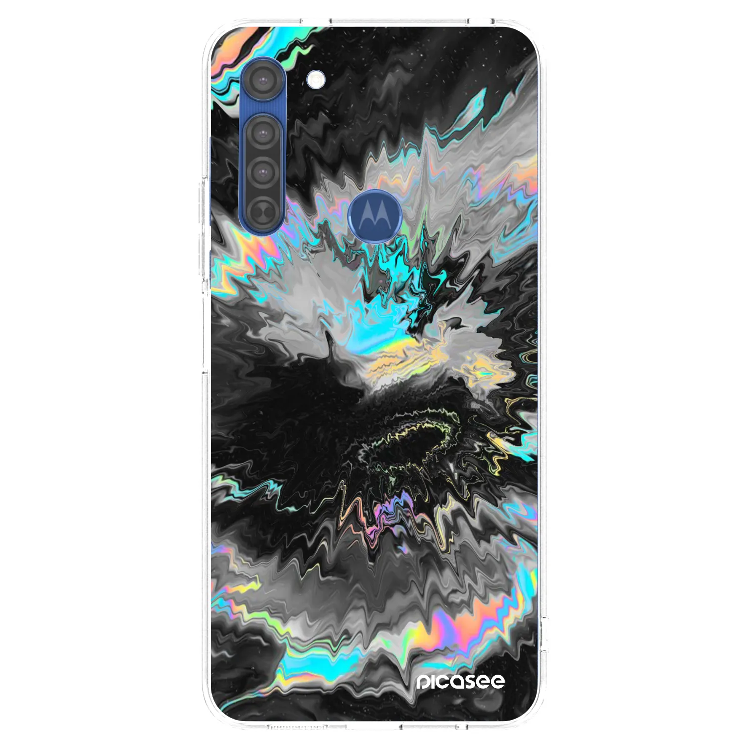 Picasee silikonowe przeźroczyste etui na Motorola Moto G8 - Magnetic