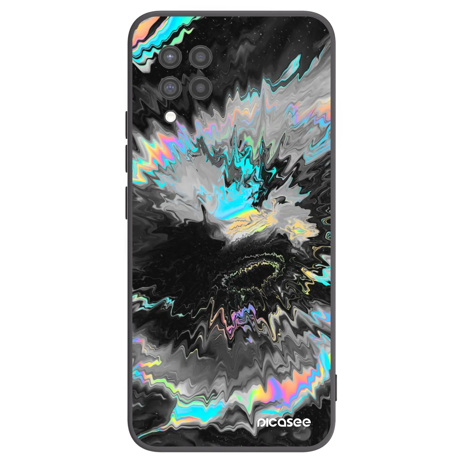 Picasee silikonowe czarne etui na Samsung Galaxy A42 A426B - Magnetic