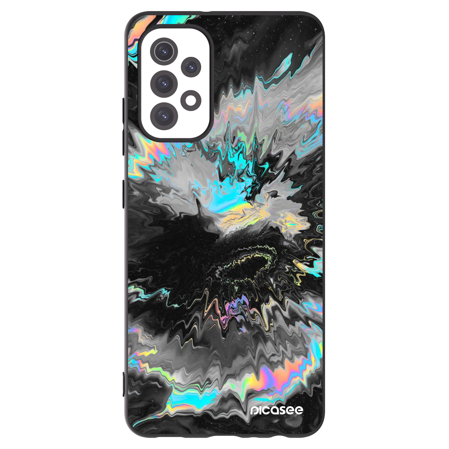 Picasee silikonowe czarne etui na Samsung Galaxy A32 5G A326B - Magnetic