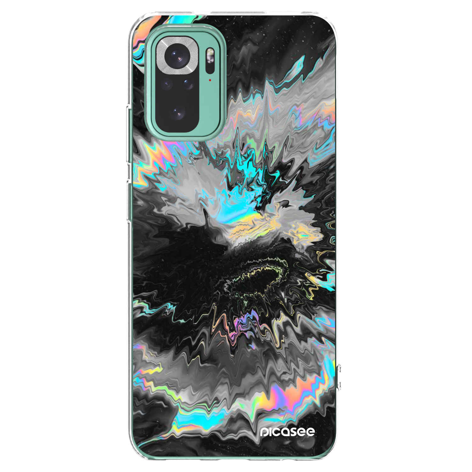 Picasee silikonowe przeźroczyste etui na Xiaomi Redmi Note 10 Pro - Magnetic
