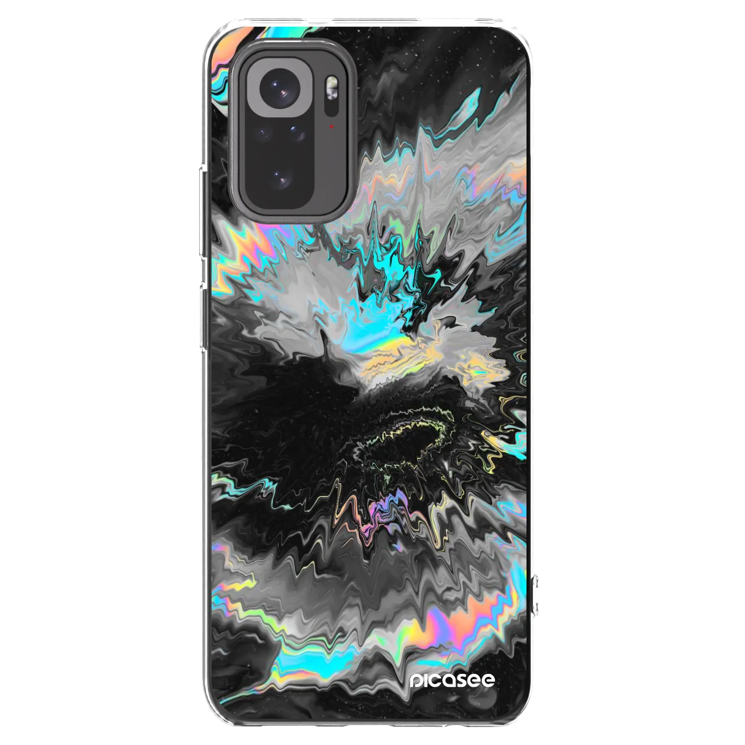 Picasee silikonowe przeźroczyste etui na Xiaomi Redmi Note 10S - Magnetic