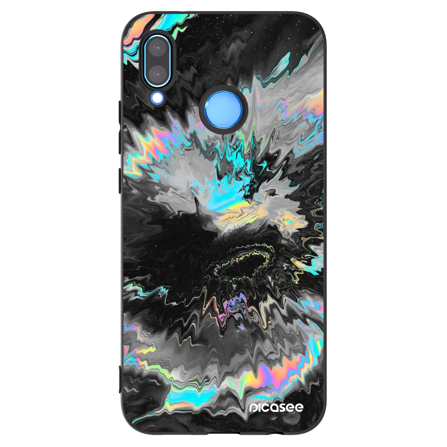 Picasee silikonowe czarne etui na Huawei P20 Lite - Magnetic