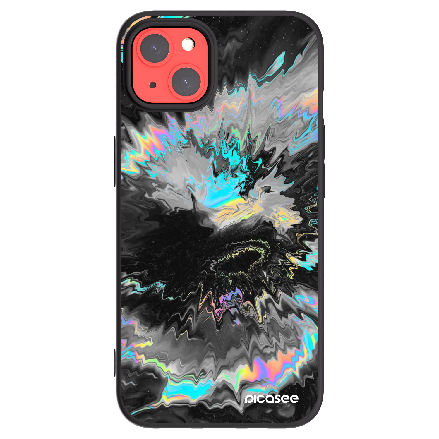 Picasee silikonowe czarne etui na Apple iPhone 13 - Magnetic