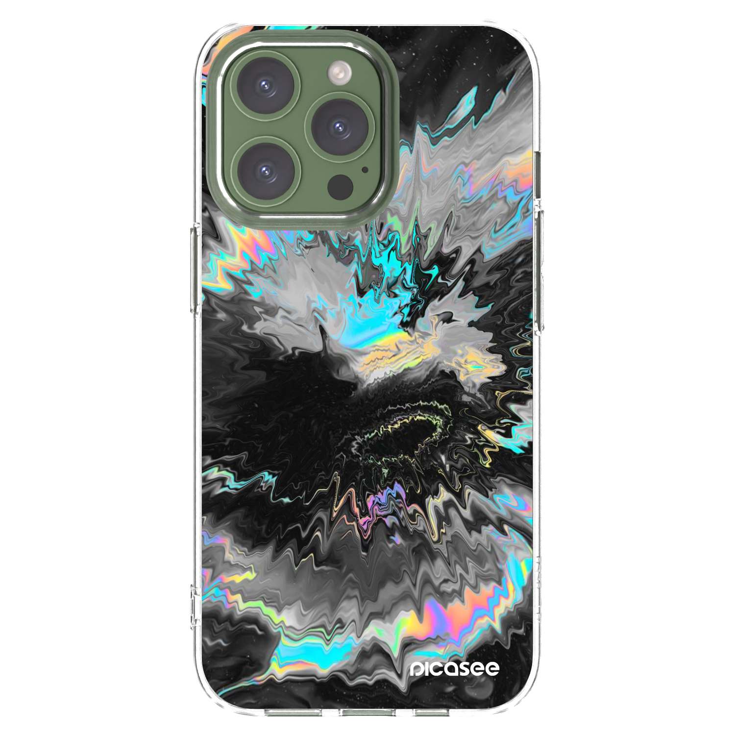 Picasee silikonowe przeźroczyste etui na Apple iPhone 13 Pro - Magnetic