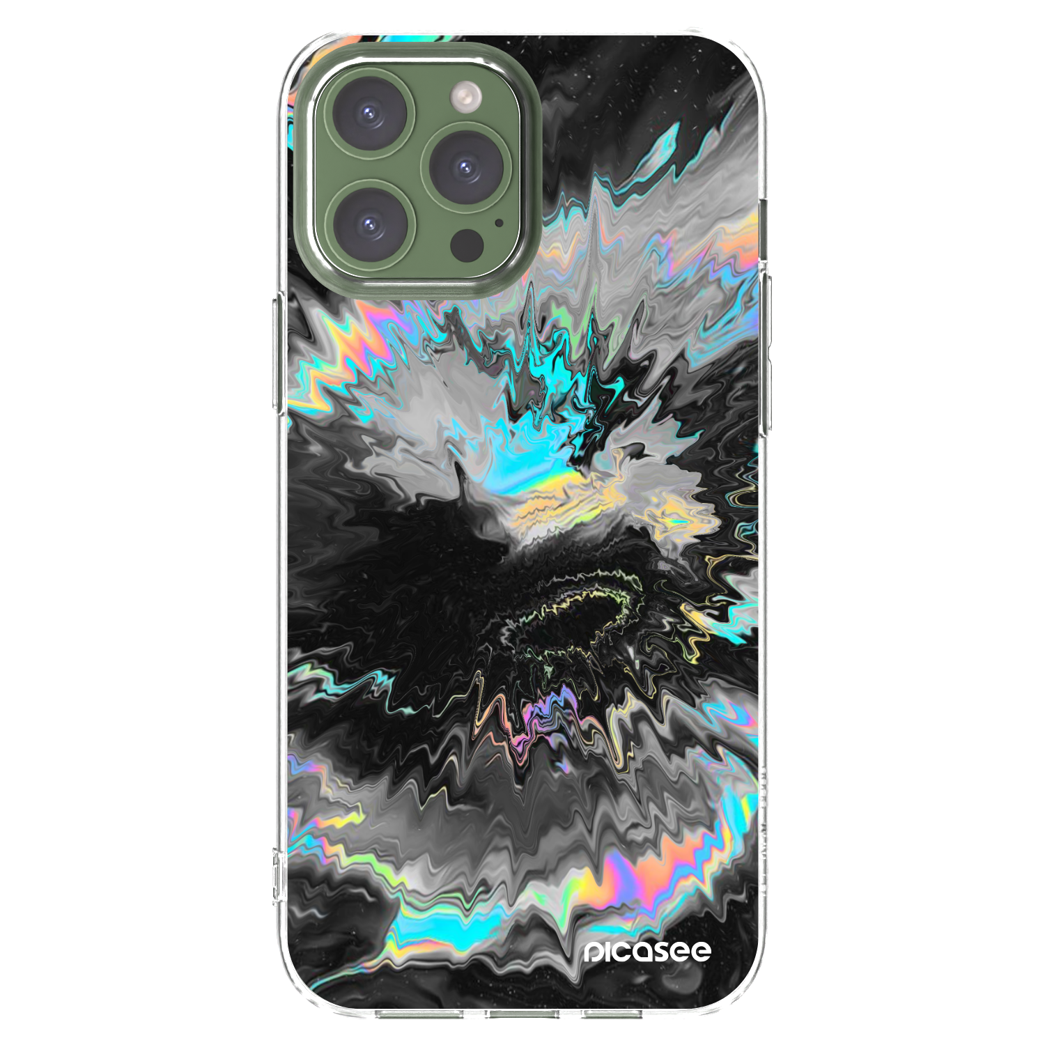 Picasee silikonowe przeźroczyste etui na Apple iPhone 13 Pro Max - Magnetic