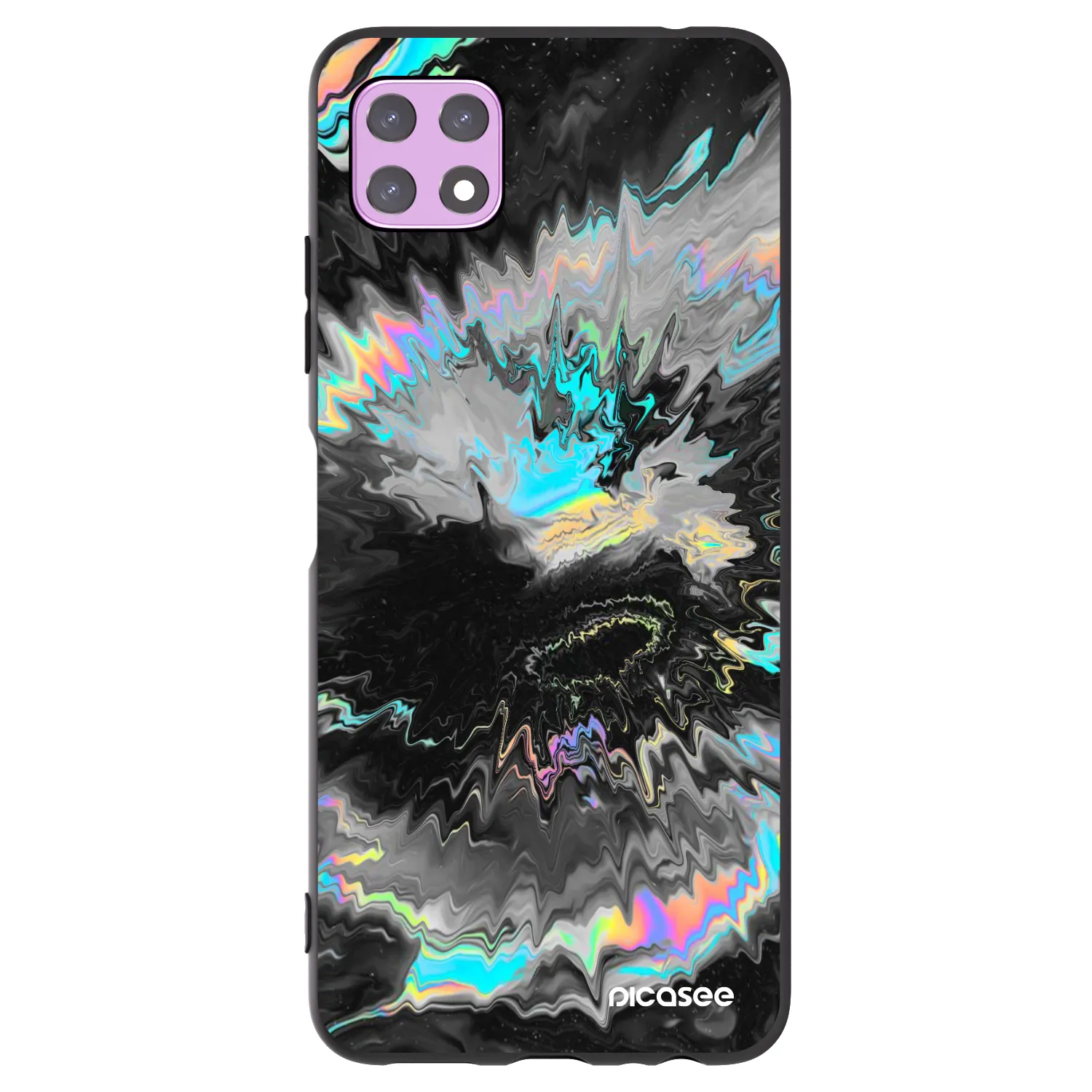 Picasee silikonowe czarne etui na Samsung Galaxy A22 A226B 5G - Magnetic