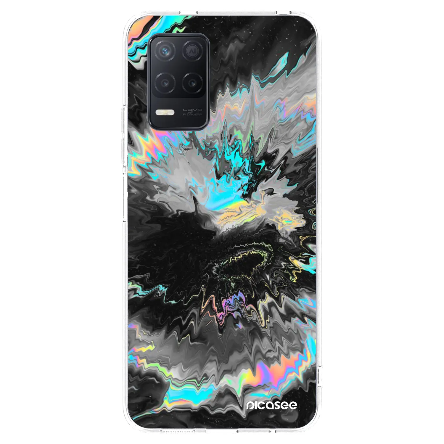 Picasee silikonowe przeźroczyste etui na Realme 8 5G - Magnetic