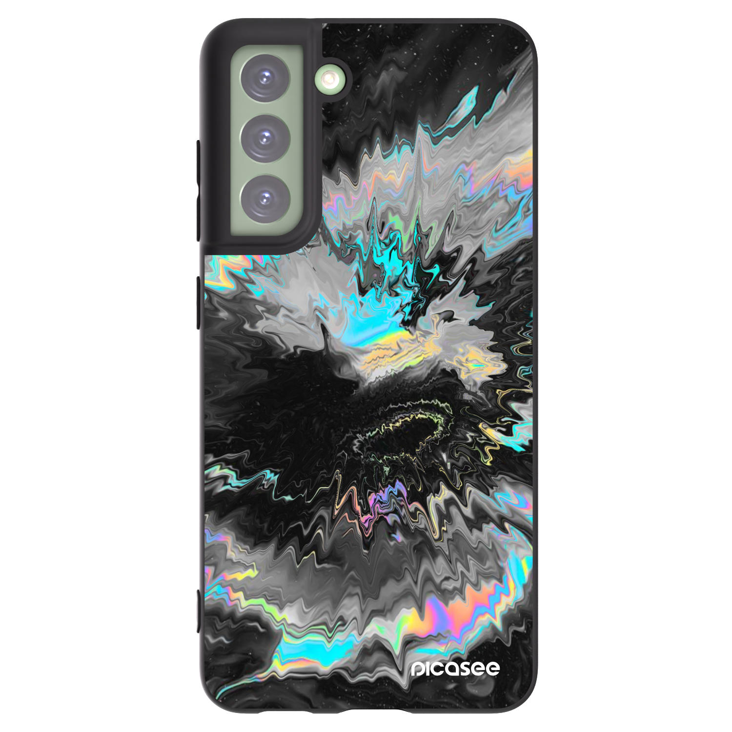 Picasee silikonowe czarne etui na Samsung Galaxy S21 FE 5G - Magnetic