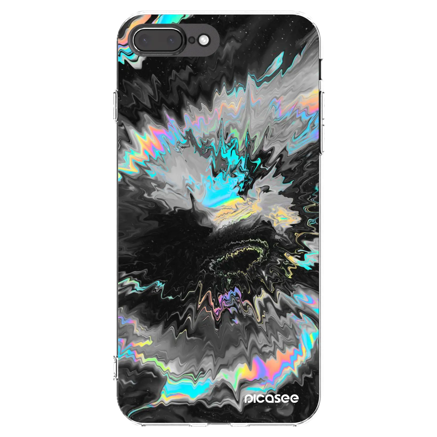 Picasee silikonowe przeźroczyste etui na Apple iPhone 7 Plus - Magnetic