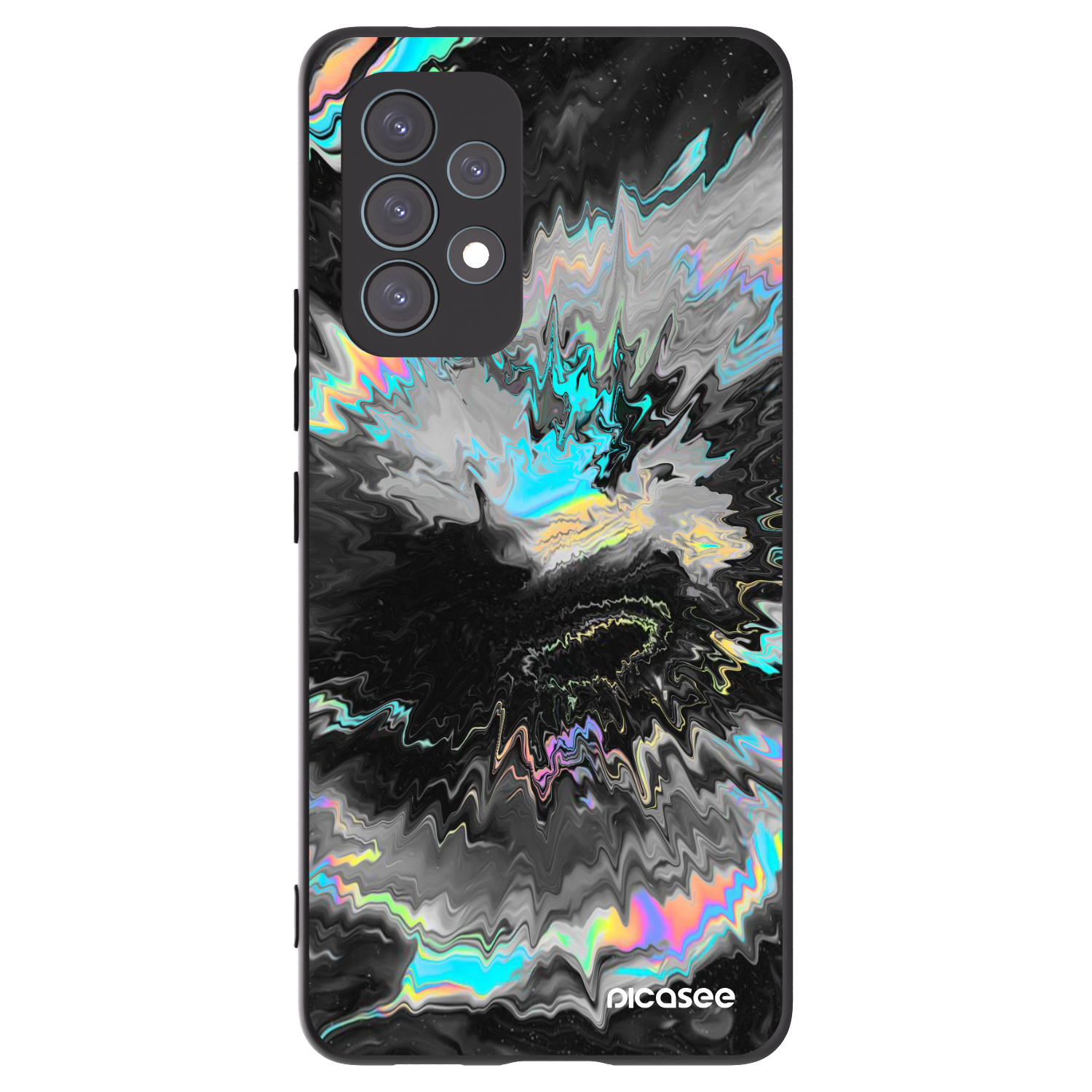 Picasee silikonowe czarne etui na Samsung Galaxy A53 5G A536 - Magnetic