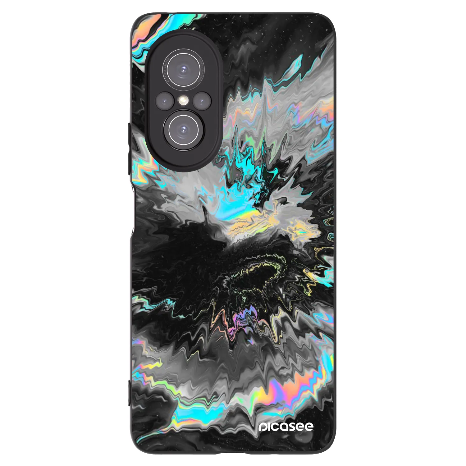Picasee silikonowe czarne etui na Huawei Nova 9 SE - Magnetic