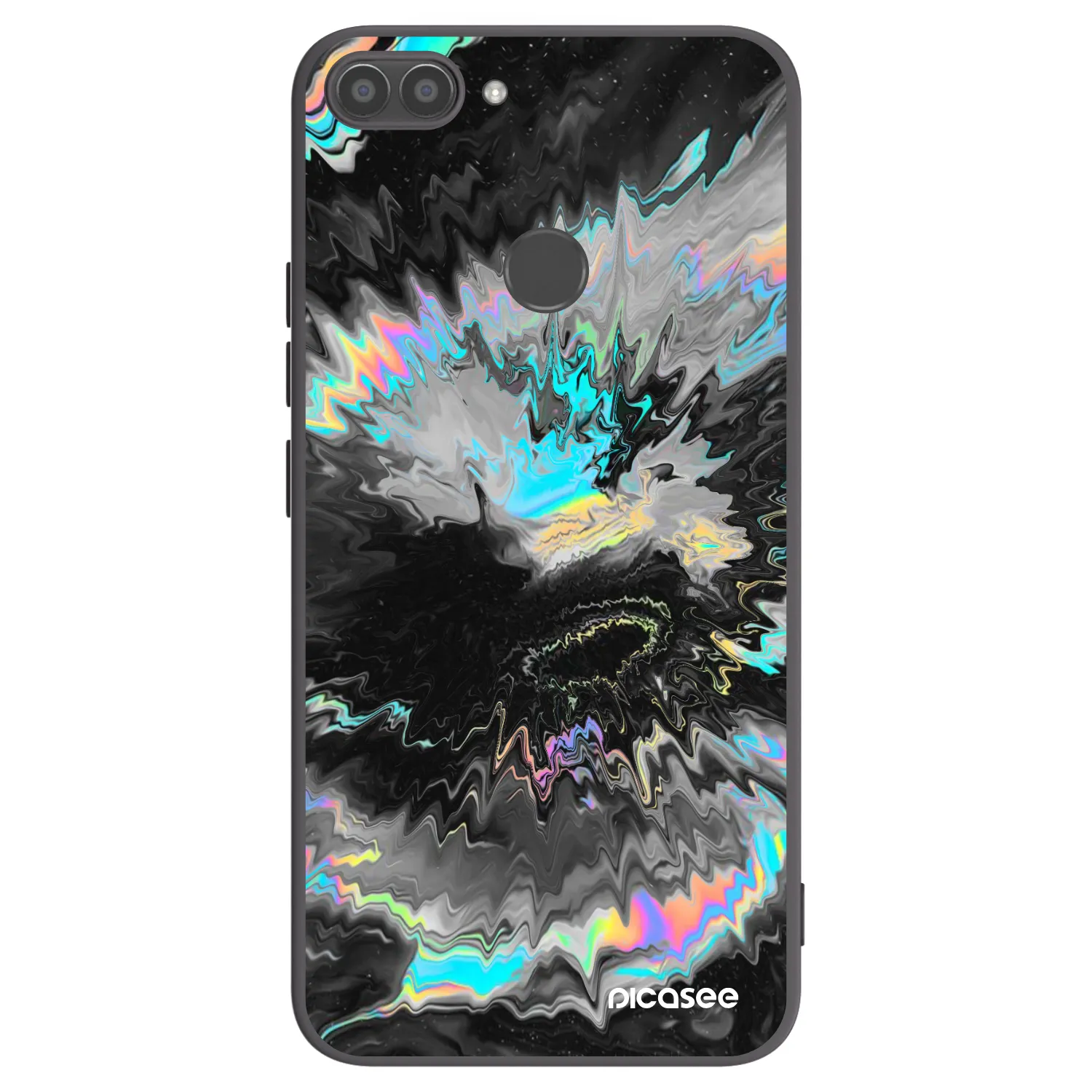 Picasee silikonowe czarne etui na Huawei P Smart - Magnetic