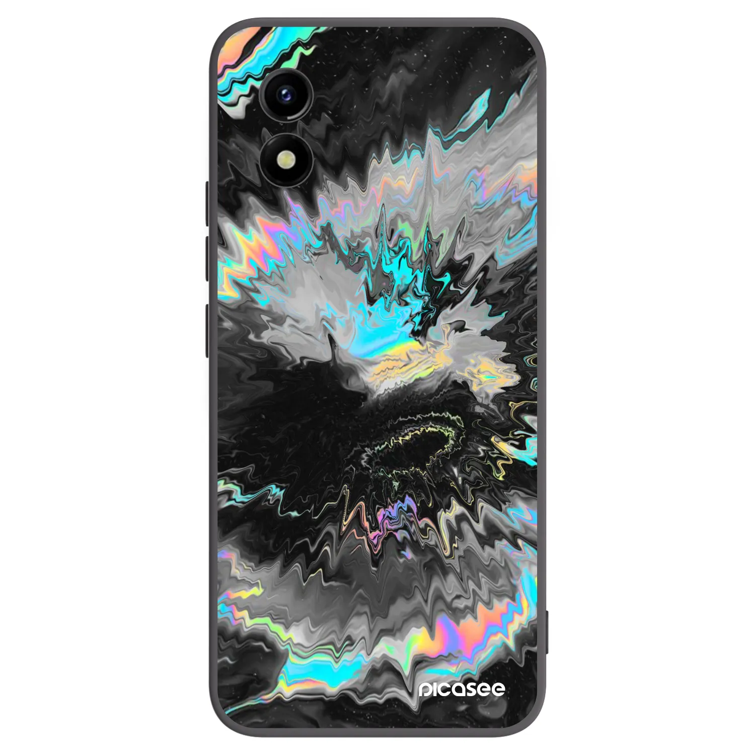 Picasee silikonowe czarne etui na Vivo Y01 - Magnetic