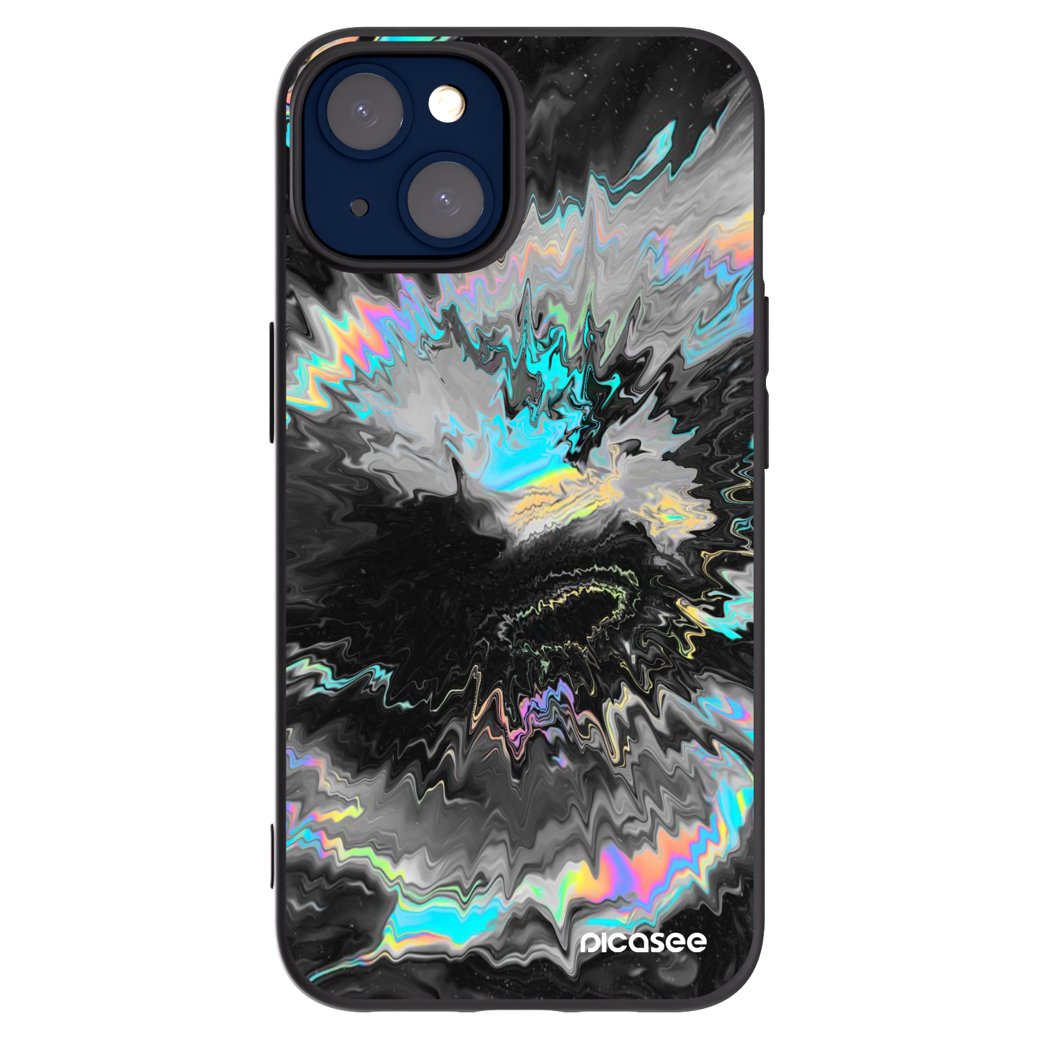 Picasee silikonowe czarne etui na Apple iPhone 14 - Magnetic