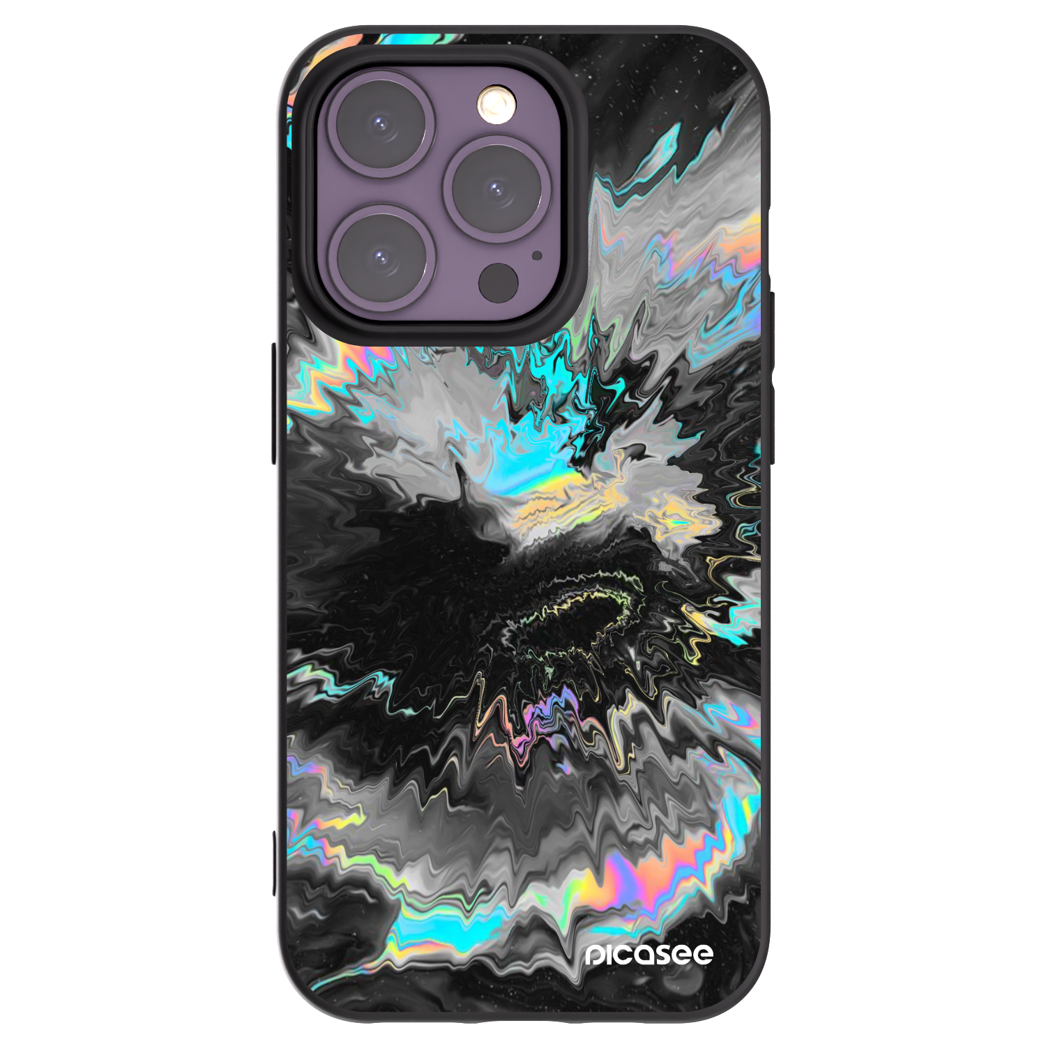 Picasee silikonowe czarne etui na Apple iPhone 14 Pro - Magnetic