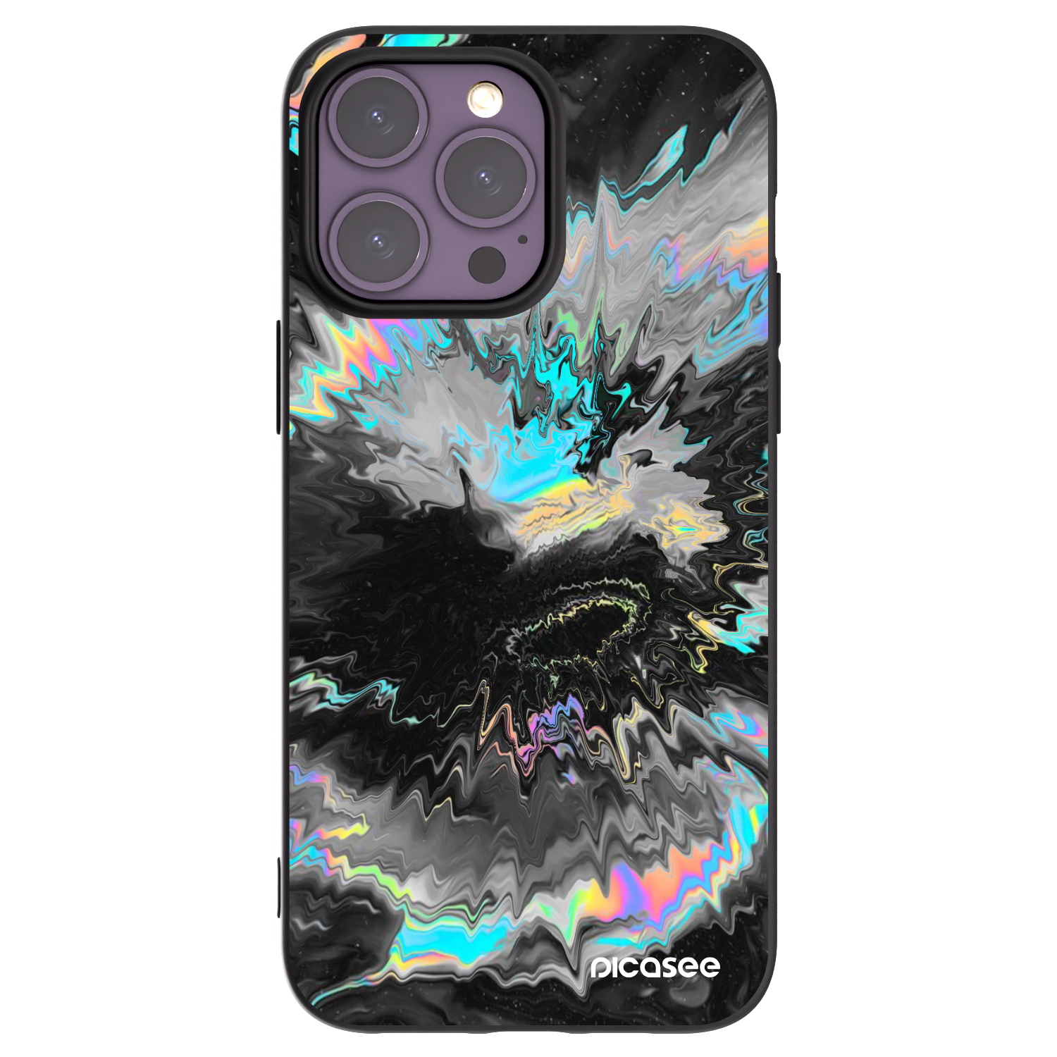 Picasee silikonowe czarne etui na Apple iPhone 14 Pro Max - Magnetic